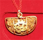 Picture of Ek Mukhi Rudraksha with Gold Pendent & Red Thread
