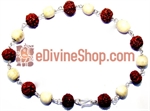Picture of Rudraksha Tulsi Combination Bracelet in Silver