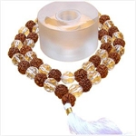 Picture of Quartz - Rudraksha Mala 