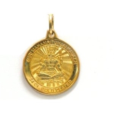 Picture of 24 K. Gold Plated Shree Mahamritunjai Yantra Pendant