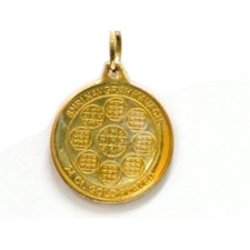 Picture of 24 K. Gold Plated Shree Navgrah Yantra Pendant