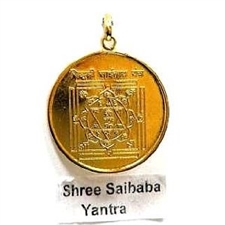 Picture of 24 K Gold Plated Shree Saibaba Yantra Religious Pendant