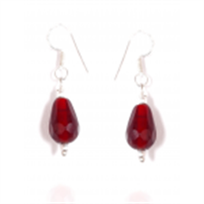 Picture of Ethnic Red Drop Stone Earring SE32