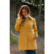 Picture of Ladies Wool Coat Gold