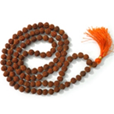 Picture of 108 Rudraksha Mala Beads Meditation (Rosary)10mm