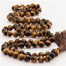 Picture of 108 Tiger Eye Beads Meditation Japa Mala (Rosary)
