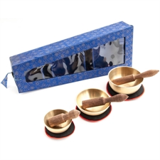 Picture of Berk - Inner Worlds Meditation Singing Bowls in Blue Box, Set of 3
